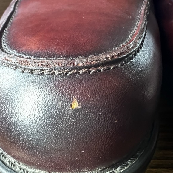 Florsheim Ortholite Mens Loafers Burgundy Leather Penny Moc Dress Shoes Size 12 - Picture 8 of 11